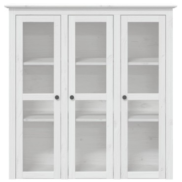 vidaXL Μπουφές BODO Λευκός 115,5x43x200,5cm από Μασίφ Ξύλο Πεύκου 1 τεμ.