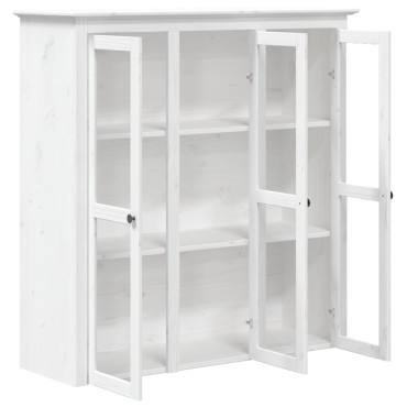 vidaXL Μπουφές BODO Λευκός 115,5x43x200,5cm από Μασίφ Ξύλο Πεύκου 1 τεμ.