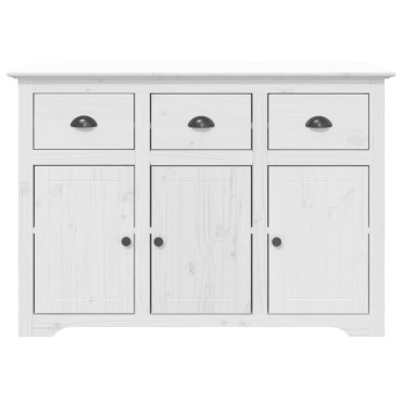 vidaXL Μπουφές BODO Λευκός 115,5x43x200,5cm από Μασίφ Ξύλο Πεύκου 1 τεμ.