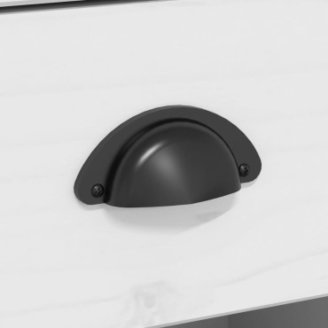 vidaXL Μπουφές BODO Λευκός 115,5x43x200,5cm από Μασίφ Ξύλο Πεύκου 1 τεμ.