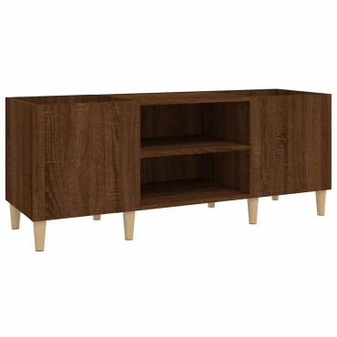 vidaXL Δισκοθήκη Καφέ Δρυς 121x38x48cm από Επεξεργασμένο Ξύλο 1 τεμ.