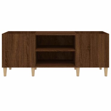 vidaXL Δισκοθήκη Καφέ Δρυς 121x38x48cm από Επεξεργασμένο Ξύλο 1 τεμ.