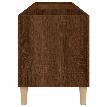 vidaXL Δισκοθήκη Καφέ Δρυς 121x38x48cm από Επεξεργασμένο Ξύλο 1 τεμ.