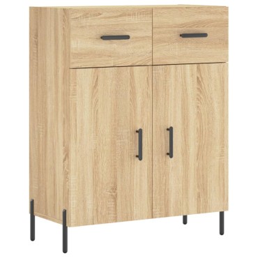 vidaXL Ντουλάπι Sonoma δρυς 69,5x34x180cm από Επεξεργασμένο Ξύλο 1 τεμ.
