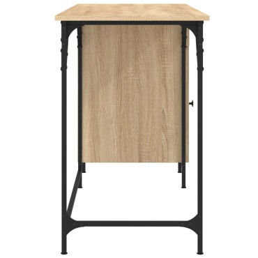 vidaXL Γραφείο Υπολογιστή Sonoma Δρυς 131x48x75cm Επεξεργασμένο Ξύλο 1 τεμ.