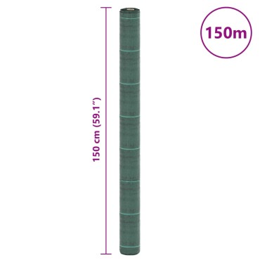vidaXL Μεμβράνη Εδαφοκάλυψης Πράσινη 1,5x150 μ. από Πολυπροπυλένιο
