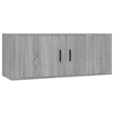 vidaXL Έπιπλα Τηλεόρασης Επιτοίχια Sonoma Δρυς 100x34,5x40 εκ