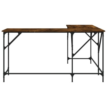 vidaXL Γραφείο Καπνιστή Δρυς 149x149x75cm από Επεξεργασμένο Ξύλο 1 τεμ.