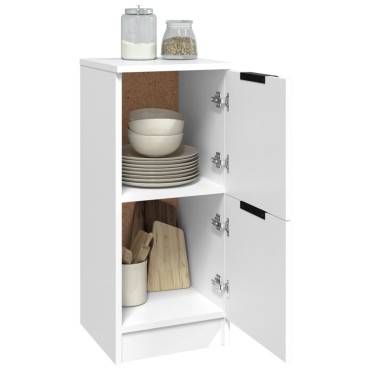 vidaXL Μπουφές Λευκά 30x30x70cm από Επεξεργασμένο Ξύλο 1 τεμ.