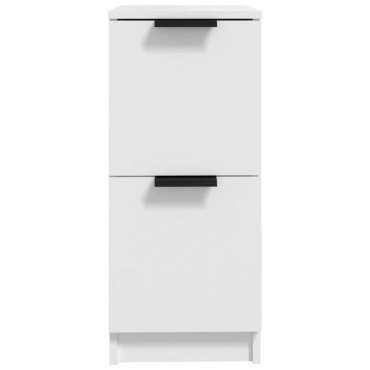 vidaXL Μπουφές Λευκά 30x30x70cm από Επεξεργασμένο Ξύλο 1 τεμ.