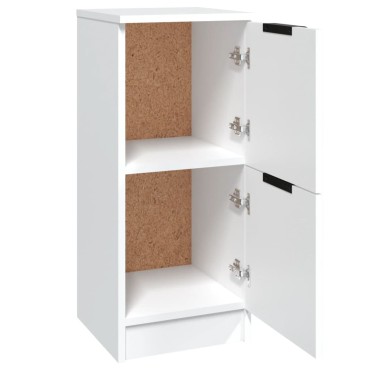 vidaXL Μπουφές Λευκά 30x30x70cm από Επεξεργασμένο Ξύλο 1 τεμ.
