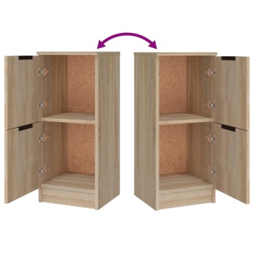 vidaXL Ντουλάπι 3 τεμ. Sonoma Δρυς από Επεξεργασμένο Ξύλο