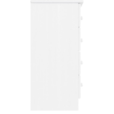 vidaXL Συρταριέρα ALTA Λευκή 77x35x73cm από Μασίφ Ξύλο Πεύκου 1 τεμ.
