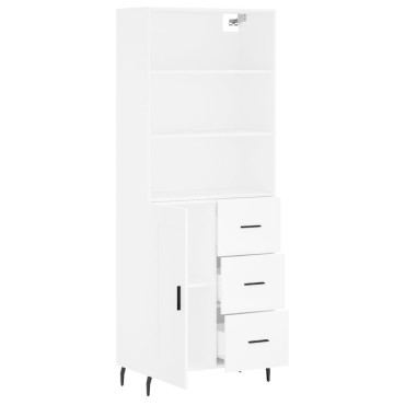vidaXL Ντουλάπι Λευκό 69,5x34x180cm από Επεξεργασμένο Ξύλο 1 τεμ.