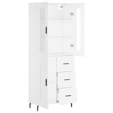 vidaXL Ντουλάπι Λευκό 69,5x34x180cm από Επεξεργασμένο Ξύλο 1 τεμ.