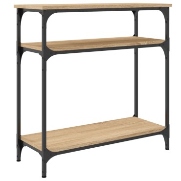 vidaXL Τραπέζι Κονσόλα Sonoma Δρυς 75x29x75cm Επεξεργασμένο Ξύλο 1 τεμ.