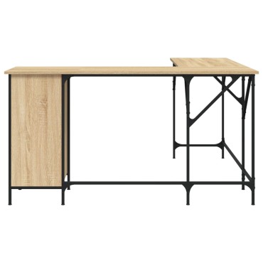vidaXL Γραφείο Sonoma Δρυς 141x141x75cm από Επεξεργασμένο Ξύλο 1 τεμ.