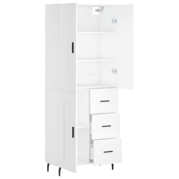 vidaXL Ντουλάπι Λευκό 69,5x34x180cm από Επεξεργασμένο Ξύλο 1 τεμ.