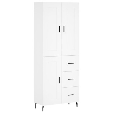vidaXL Ντουλάπι Λευκό 69,5x34x180cm από Επεξεργασμένο Ξύλο 1 τεμ.