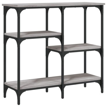 vidaXL Τραπέζι Κονσόλα Γκρι Sonoma 80x29x75cm Επεξεργασμένο Ξύλο 1 τεμ.