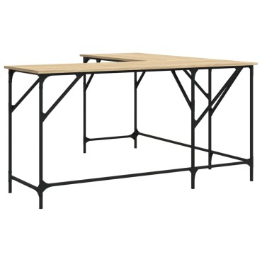 vidaXL Γραφείο Sonoma Δρυς 149x149x75cm από Επεξεργασμένο Ξύλο 1 τεμ.