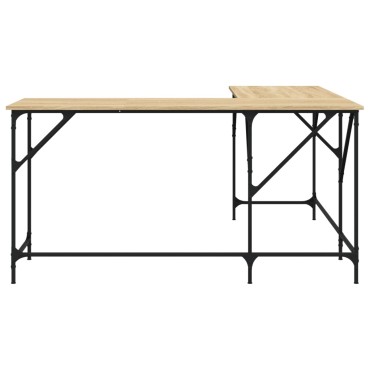 vidaXL Γραφείο Sonoma Δρυς 149x149x75cm από Επεξεργασμένο Ξύλο 1 τεμ.