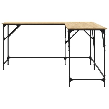 vidaXL Γραφείο Sonoma Δρυς 149x149x75cm από Επεξεργασμένο Ξύλο 1 τεμ.
