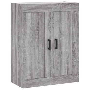 vidaXL Ντουλάπι Γκρι Sonoma 69,5x34x180cm Επεξεργασμένο Ξύλο 1 τεμ.