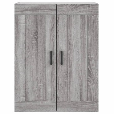vidaXL Ντουλάπι Γκρι Sonoma 69,5x34x180cm Επεξεργασμένο Ξύλο 1 τεμ.