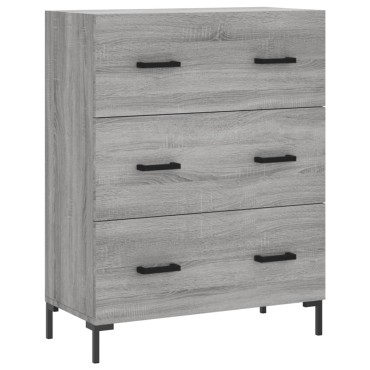 vidaXL Ντουλάπι Γκρι Sonoma 69,5x34x180cm Επεξεργασμένο Ξύλο 1 τεμ.