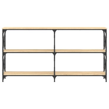 vidaXL Τραπέζι Κονσόλα Sonoma Δρυς 156x28x80,5cm Επεξεργ. Ξύλο 1 τεμ.
