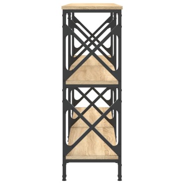 vidaXL Τραπέζι Κονσόλα Sonoma Δρυς 156x28x80,5cm Επεξεργ. Ξύλο 1 τεμ.