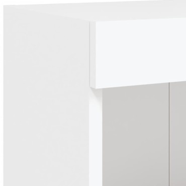 vidaXL Έπιπλο Τηλεόρασης με LED Λευκό 100x30x30cm