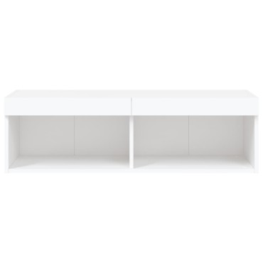 vidaXL Έπιπλο Τηλεόρασης με LED Λευκό 100x30x30cm