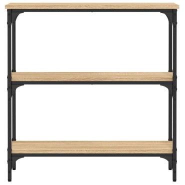 vidaXL Κονσόλα Τραπεζιού Sonoma Δρυς 75x22,5x75cm από Τεχνητό Ξύλο 1 τεμ.