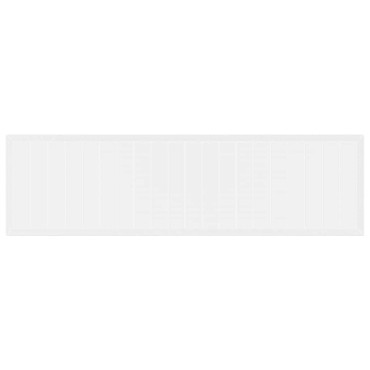 vidaXL Τραπέζι Κήπου Λευκό 350x100x74cm συνθετικό ρατάν 1 τεμ.