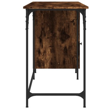 vidaXL Γραφείο Υπολογιστή Καπνιστή Δρυς 131x48x75cm από Επεξεργ. Ξύλο 1 τεμ.