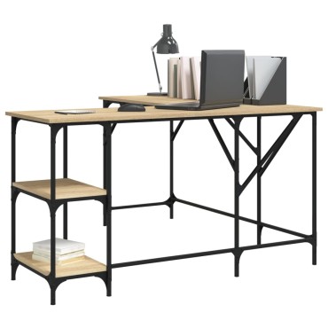 vidaXL Γραφείο Sonoma Δρυς 139x139x75cm από Επεξεργασμένο Ξύλο 1 τεμ.