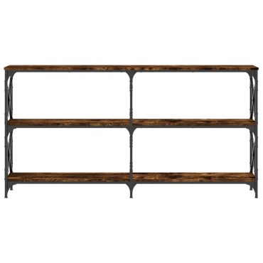 vidaXL Τραπέζι Κονσόλα Καπνιστή Δρυς 156x28x80,5cm Επεξεργασμένο Ξύλο 1 τεμ.
