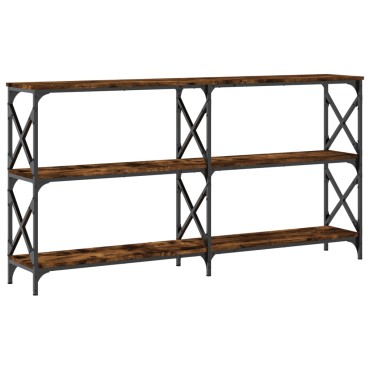 vidaXL Τραπέζι Κονσόλα Καπνιστή Δρυς 156x28x80,5cm Επεξεργασμένο Ξύλο 1 τεμ.