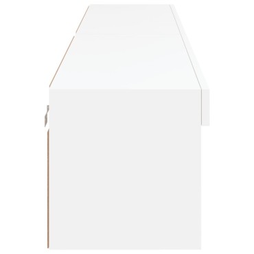 vidaXL Έπιπλα Τηλεόρασης με LED 2 τεμ. Λευκά 100x30x30cm