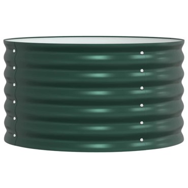 vidaXL Ανεβασμένο Κρεβάτι Πράσινο 80 x 80 x 44 cm Ατσάλι