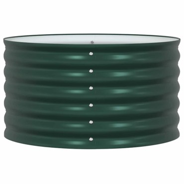 vidaXL Ανεβασμένο Κρεβάτι Πράσινο 80 x 80 x 44 cm Ατσάλι