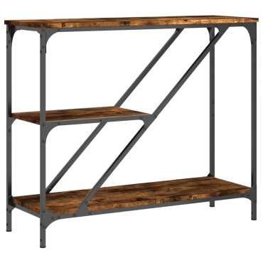 vidaXL Τραπέζι Κονσόλα Καπνιστή Δρυς 88,5x30x75cm Επεξεργασμένο Ξύλο 1 τεμ.