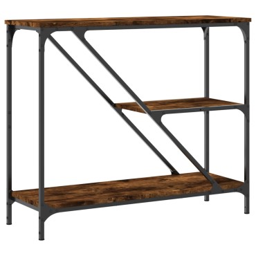 vidaXL Τραπέζι Κονσόλα Καπνιστή Δρυς 88,5x30x75cm Επεξεργασμένο Ξύλο 1 τεμ.