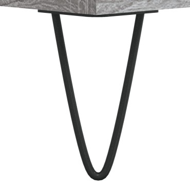 vidaXL Ντουλάπι Γκρι Sonoma 69,5x34x180cm Επεξεργασμένο Ξύλο 1 τεμ.