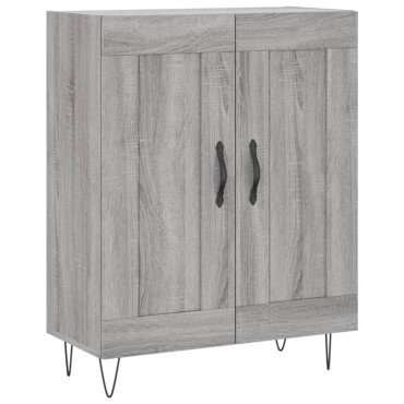 vidaXL Ντουλάπι Γκρι Sonoma 69,5x34x180cm Επεξεργασμένο Ξύλο 1 τεμ.