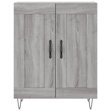 vidaXL Ντουλάπι Γκρι Sonoma 69,5x34x180cm Επεξεργασμένο Ξύλο 1 τεμ.