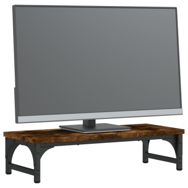 vidaXL Βάση Οθόνης Καπνιστή Δρυς 55x23x14 εκ. από Επεξεργασμένο Ξύλο