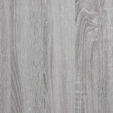 vidaXL Γραφείο Γκρι Sonoma 141x141x75cm από Επεξεργασμένο Ξύλο 1 τεμ.